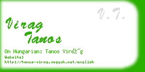 virag tanos business card